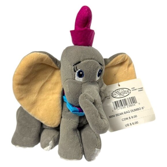 NWT 90s Disney Store DUMBO 8" Vintage DISNEY Mini Beanie Bag Doll - Picture 4 of 5